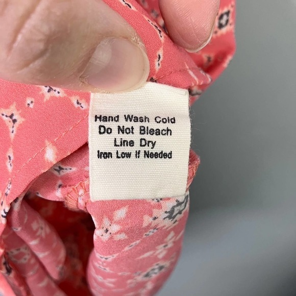 SWEET Journey Peachy Pink Casual Crepe Satin Sleeveless Mini Ruffle Dress Size S - Picture 9 of 12